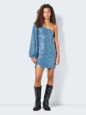 Rochie damă Noisy May Albastră cu Paiete M